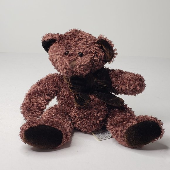 Russ Toys Vintage Russ Coco Teddy Bear Plush Stuffed Animal Beanie